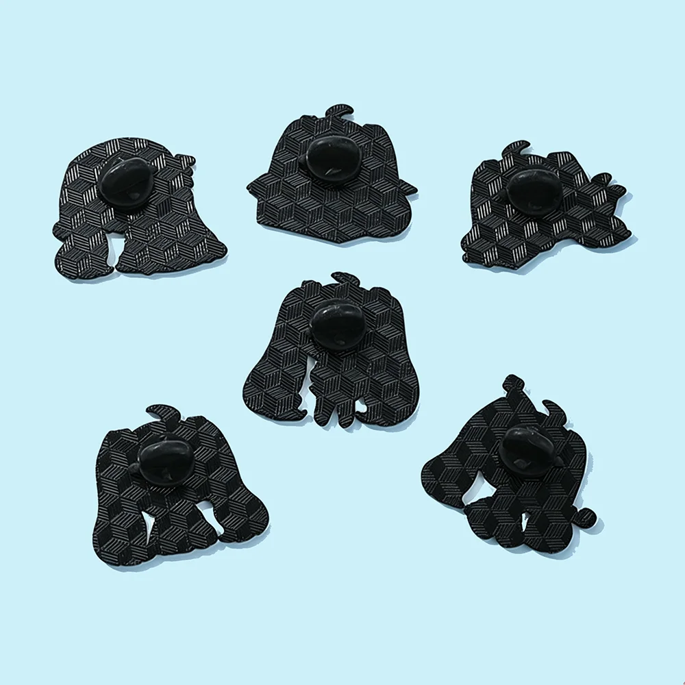 4-10Pcs Cute Blue‑haired Girl Miku Halloween Enamel Pins Ghost Witch Lapel Brooch Badge For Backpack Denim Jacket Decor Gift view 5
