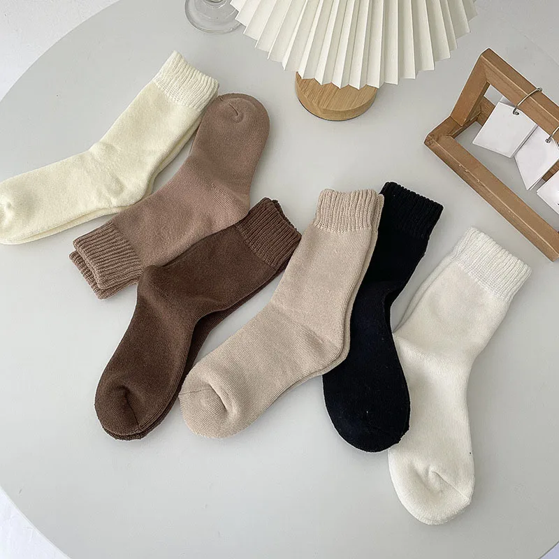 

Towels Socks Men's Women's Styles with plush and looped socks Thick Autumn Winter Mid length warm stockings Anti odorre Cotton