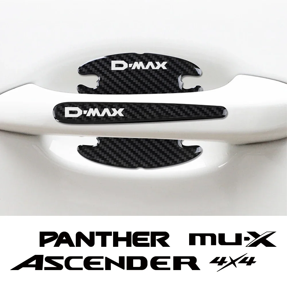 

Car Anti-Collision Resistant Strip Door Bowl Sticker Handle Carbon Fiber PVC Accessories For Isuzu DMAX PANTHER ASCENDER 4X4 MUX