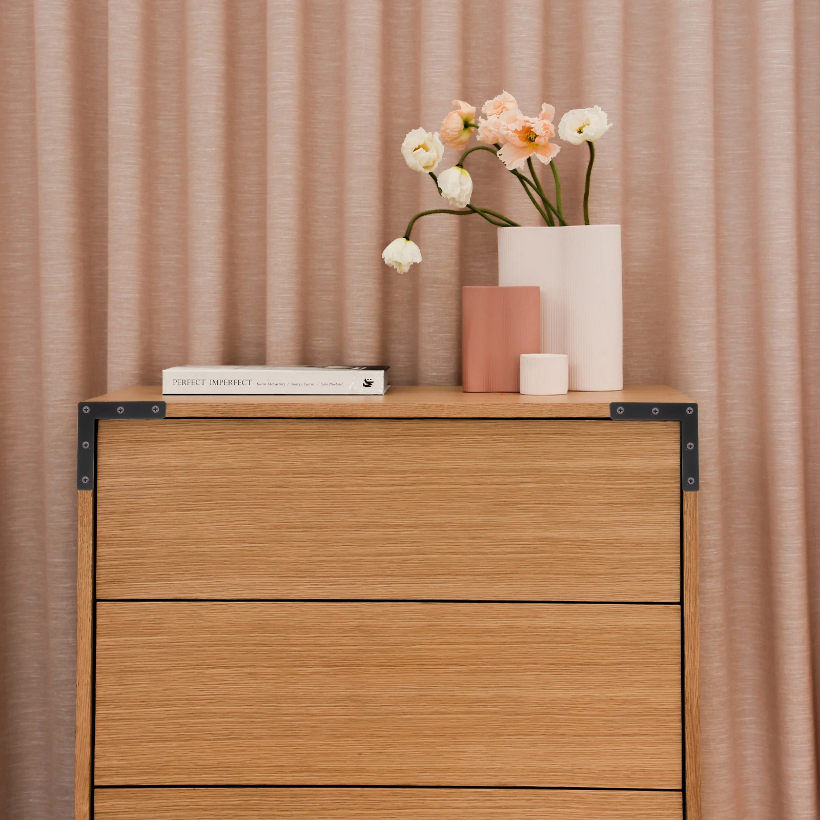 

20Pcs Black L Shape Flat Brace Corner Brackets Heavy Duty Furniture Mending Plates Metal Braces for Wood Right Angle Support