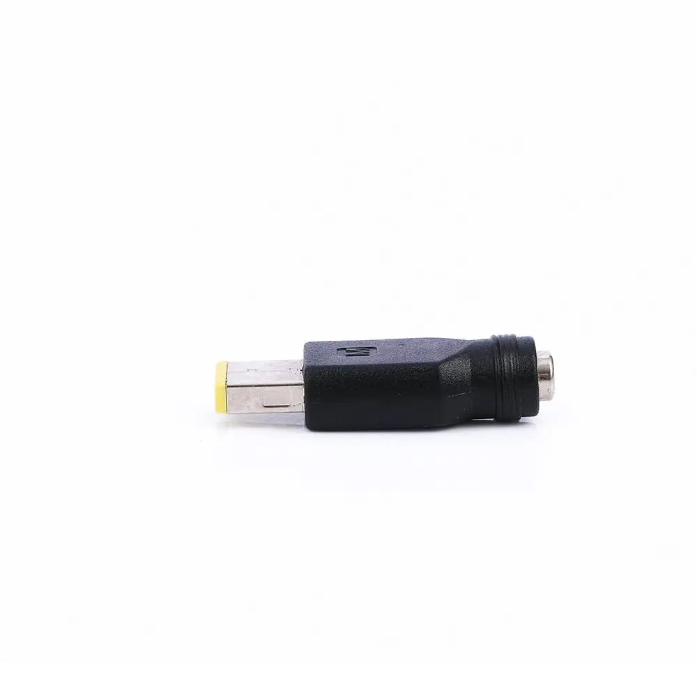 DC Round To Square End for Lenovo ThinkPad 5.5 × 2.1/ 2.5mm To Square Converter Power Charger Plug Connectors Laptop Adapter