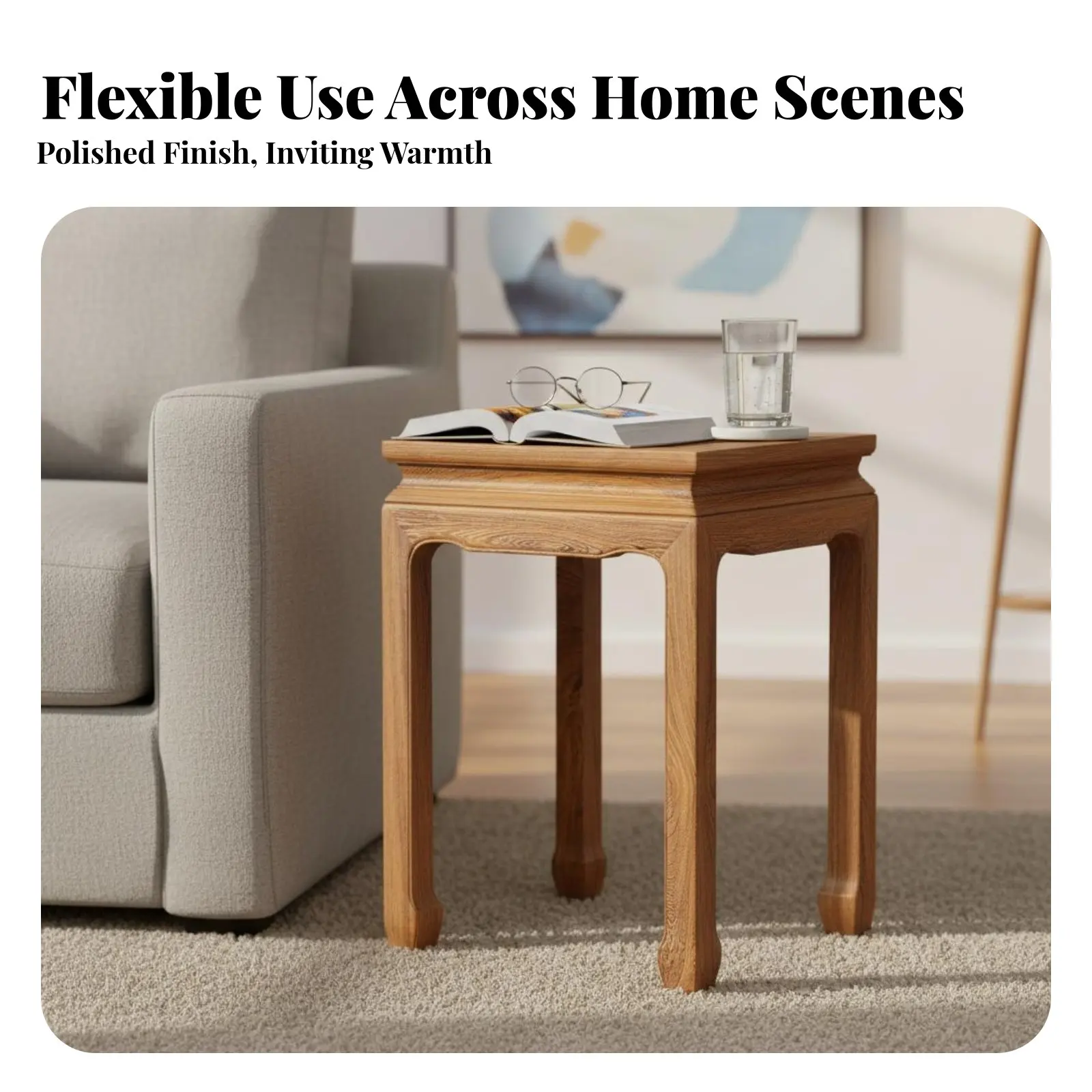 

Квадратный табурет в китайском стиле: компактный, многофункциональный, прочный, для домашнего интерьера и декораторов