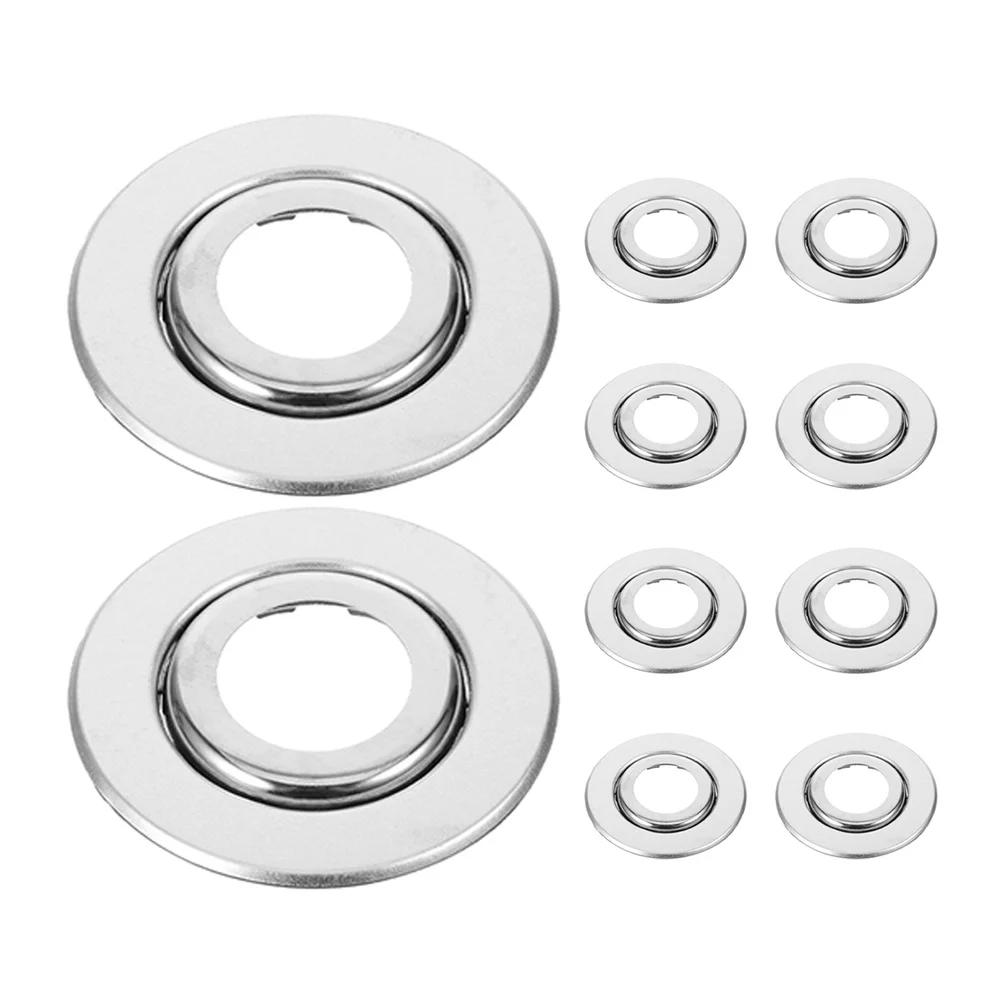 10 قطعة غطاء رأس الرش الحريق لوحات الفولاذ المقاوم للصدأ قابل للتعديل الزخرفية حريق الرش حماة السقف