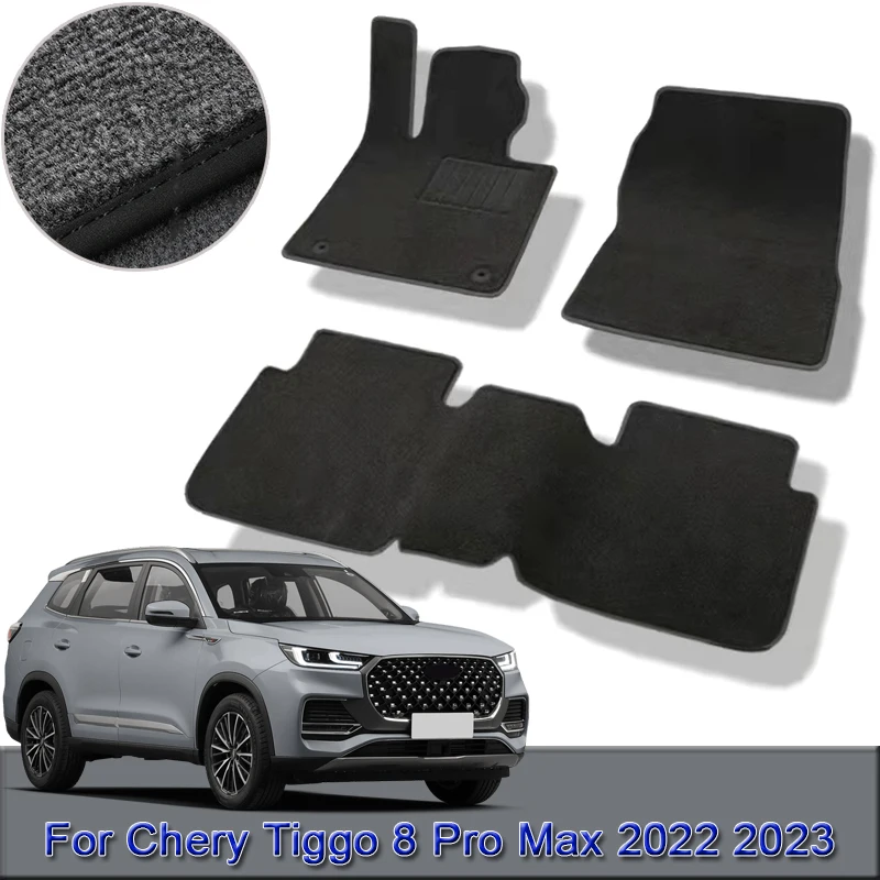 

For Chery Tiggo 8 Pro Max 2022 2023 2024 Custom Car Floor Mats Waterproof Non-Slip Floor Mats Interior Carpets Rugs Foot Pads