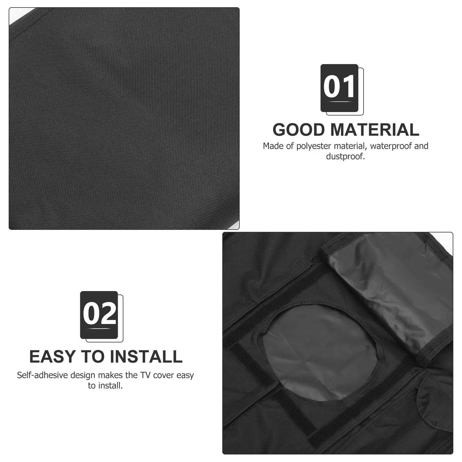

Waterproof Dust Cover for 22-24 Inch Polyester Outdoor Television Protector AntiDust Lightweight Foldable HeatDissipation
