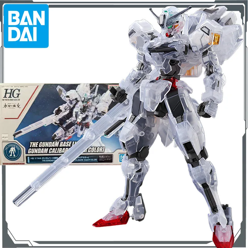 

Оригинальный комплект моделей Bandai GUNDAM HG HE GUNDAM BASE LIMITED Gundam Calibarn Clear Color 1/144, аниме-фигурка в сборе, модель игрушки
