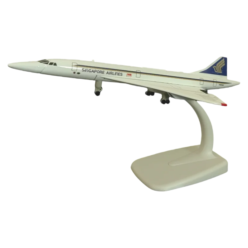 Concorde Singapore Airlines 1/400 Scale Diecast Metal 21cm, Supersonic Jet Model, Toy for Kids, Aviation Gift, Collectible