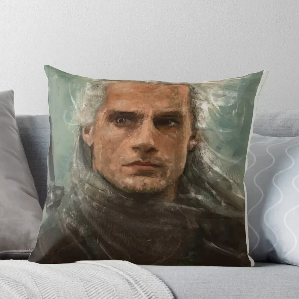 

Henry Cavill - Geralt of Rivia Throw Pillow Pillow Case Christmas bed pillows luxury home accessories pillow