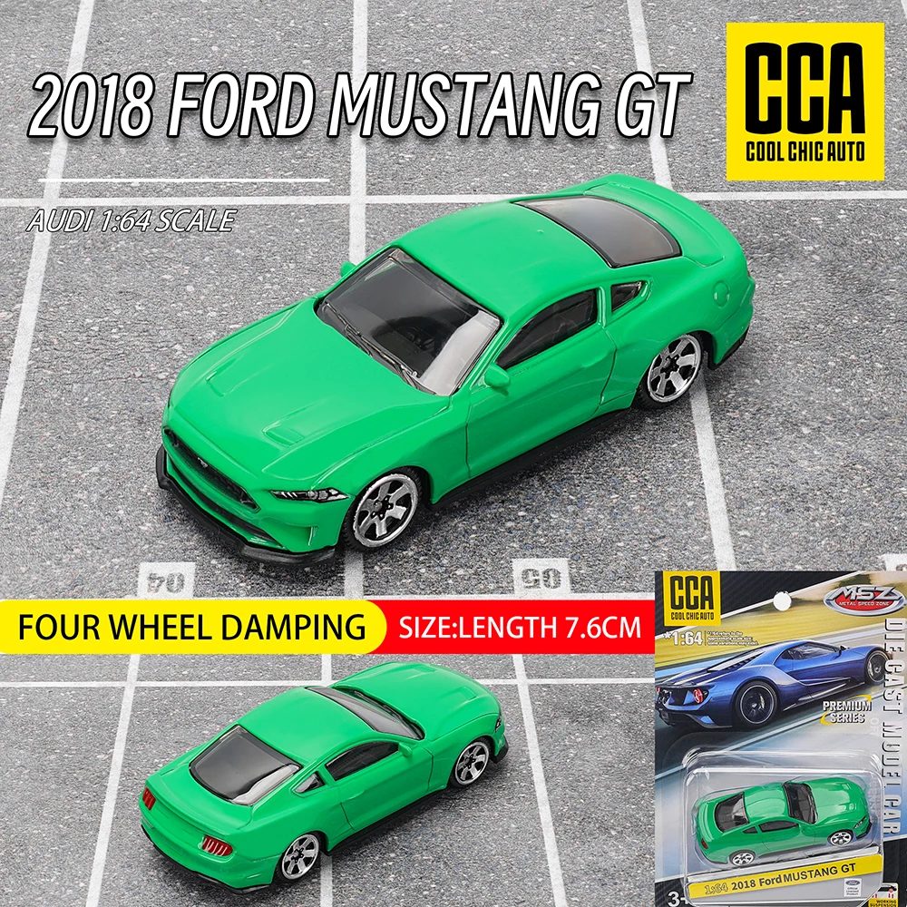 CCA 1:64 2018 FORD MUSTANG  Exquisite hanging model classic car static car model alloy die-casting car model collection gift toy