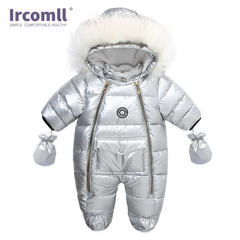 New Russia Winter Infant Baby Boy Girl Romper Thicken Baby Snowsuit  Windproof Warm Jumpsuit For Children Clothes Toddler Outfit