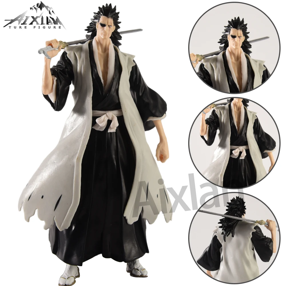 18cm BLEACH Anime Figure Hitsugaya Toushirou Zaraki Kenpachi Kurosaki Ichigo PVC Action Figure Collectible Model Toys Kid Gift