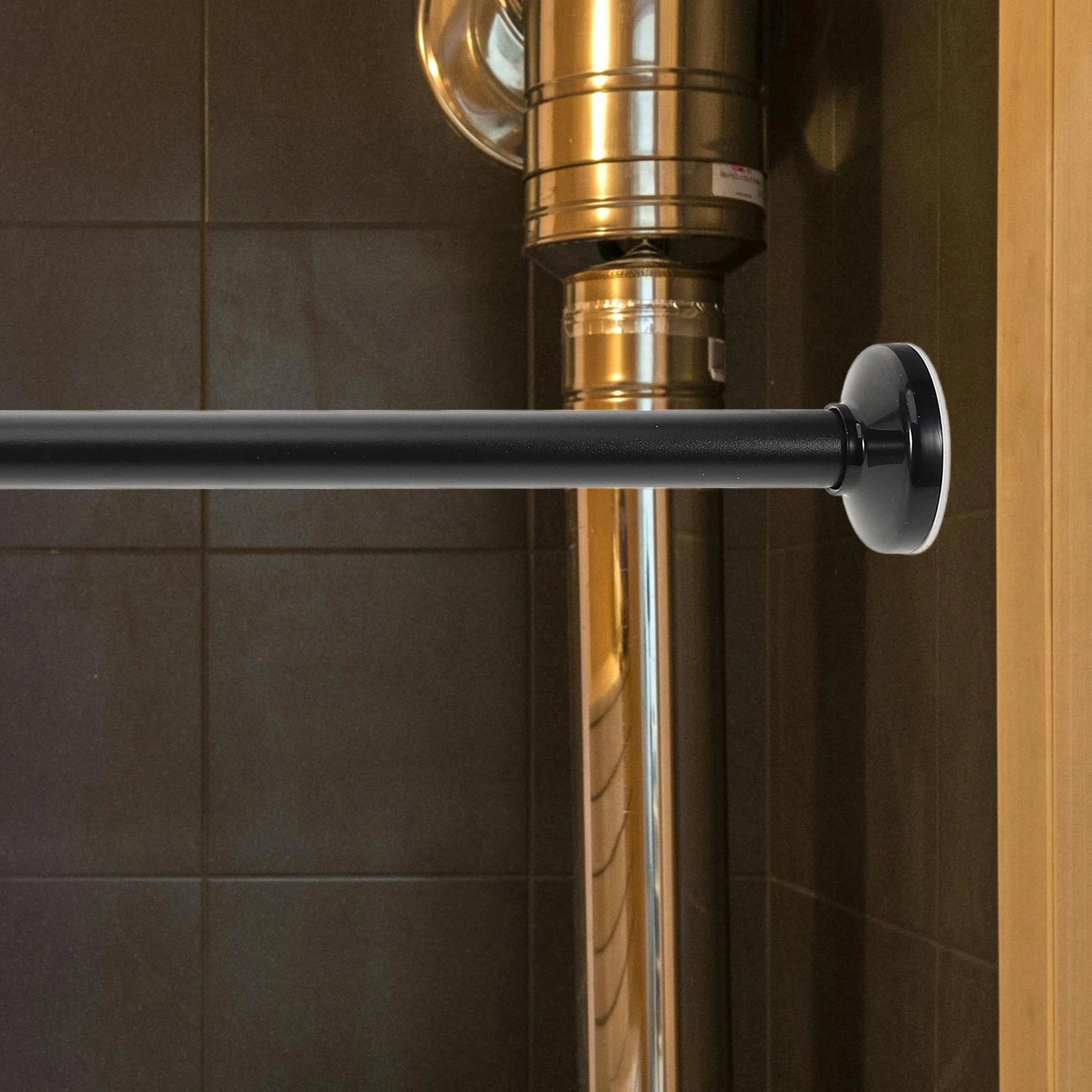 

Adjustable Tension Curtain Expandable Shower Retractable Clothes Drying Pole No Drill For Bathroom Home Use Window