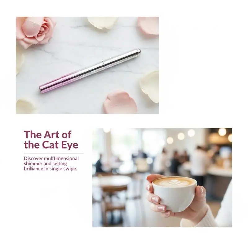 Cat Eye Magnetic Nail Gel Pen 6 In 1 Stunning Shine Long-lasting Finish With Magnetic Bead For Salon-worthy Nails