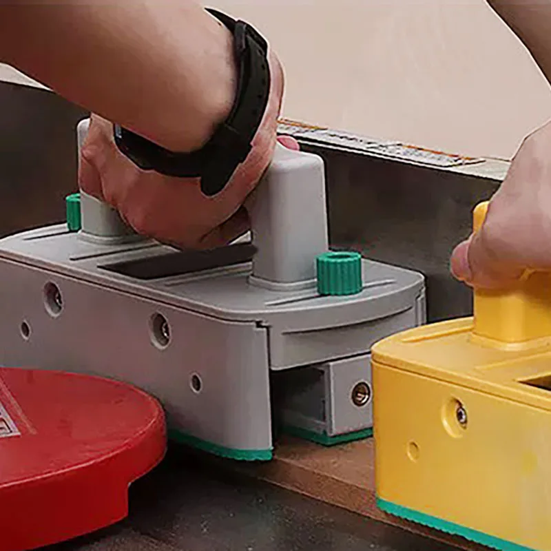 New grey 3D Safety Push Handle Flip-Up macchina per incidere sega a nastro sega a nastro righello a spinta per la lavorazione del legno Anti-taglio fai da te