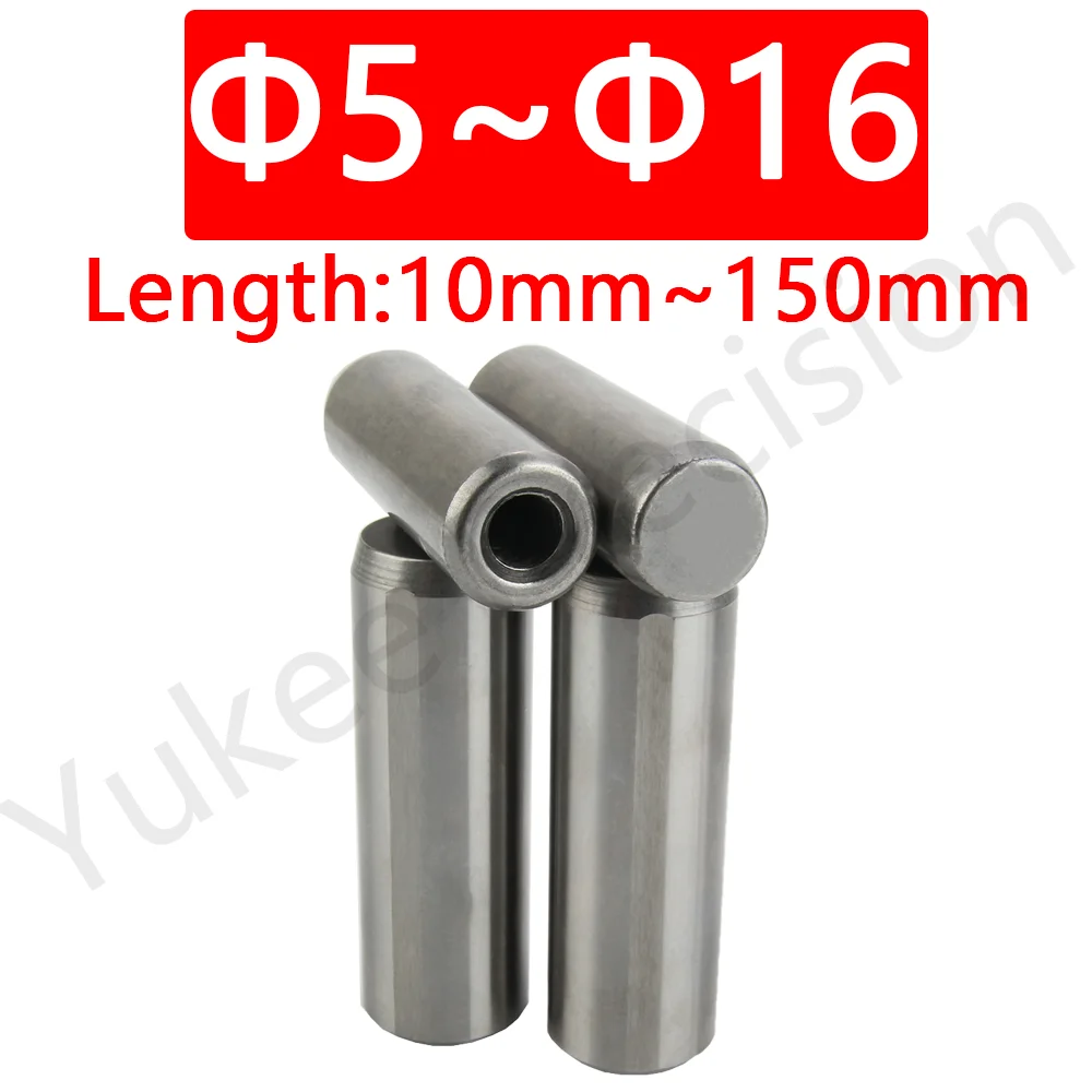 YK616 Hardness 45~50HRC Locating Dowel Pins Single Side Tapped Air Vent Internal Treaded Cylindrical Pins  D5/6/8/10/12/13/16mm