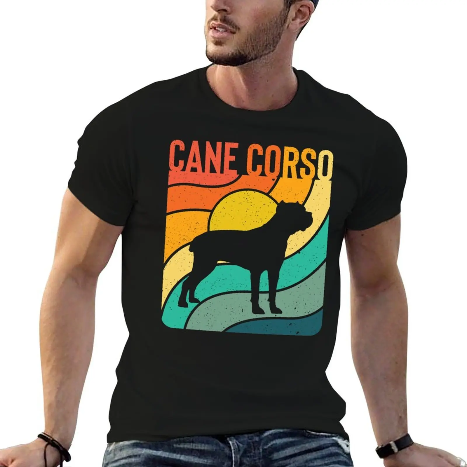 

Cane Corso Vintage Gift Pet Lover T-Shirt man t shirt cotton high quality man t shirt heavy cotton T-Shirt