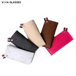 New Felt Sunglasses Case Colorful Candy Eyeglasses Box Soft Glasses Bag Eyewear Accessoires Футляр Для Очков