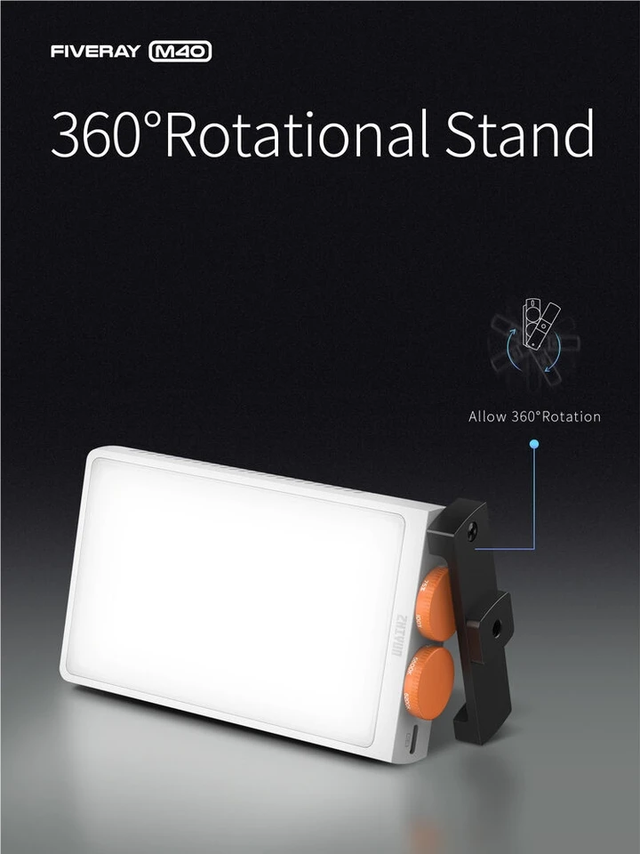 ZHIYUN FIVERAY M40 40W Led Lights Handheld Pocket Light Photo