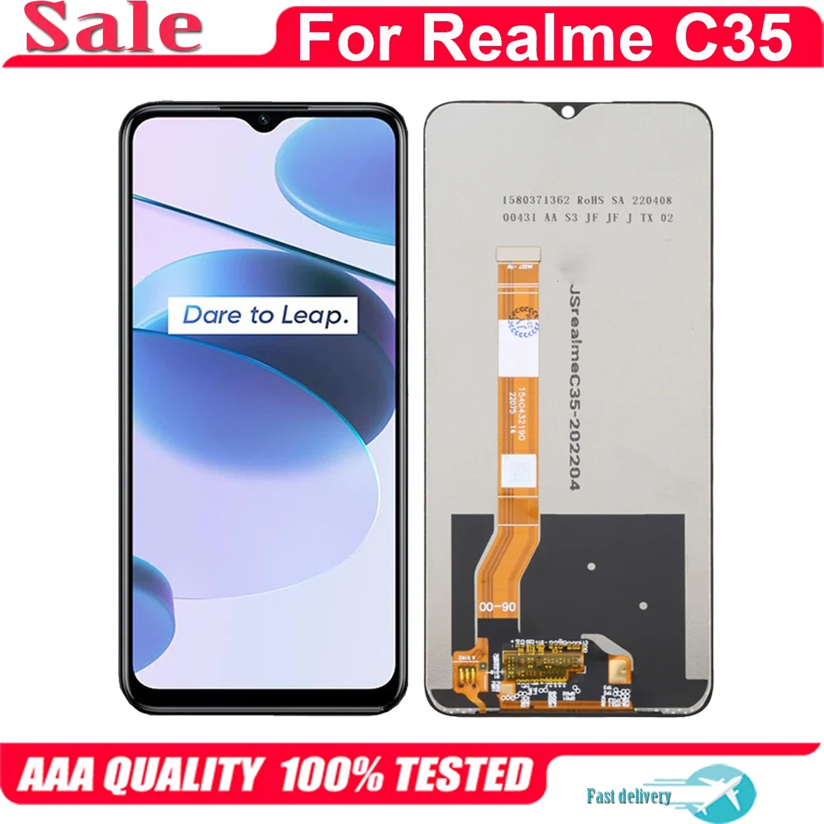 For OPPO Realme C35 RMX3511 LCD Display Touch Screen Digitizer Assembly Replacement Parts