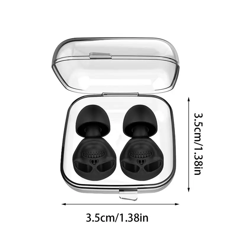 Bouchons d'oreille antibruit en silicone, conception de crâne, bouchons d'oreille pour la concentration, protection auditive, prohibe l'oreille