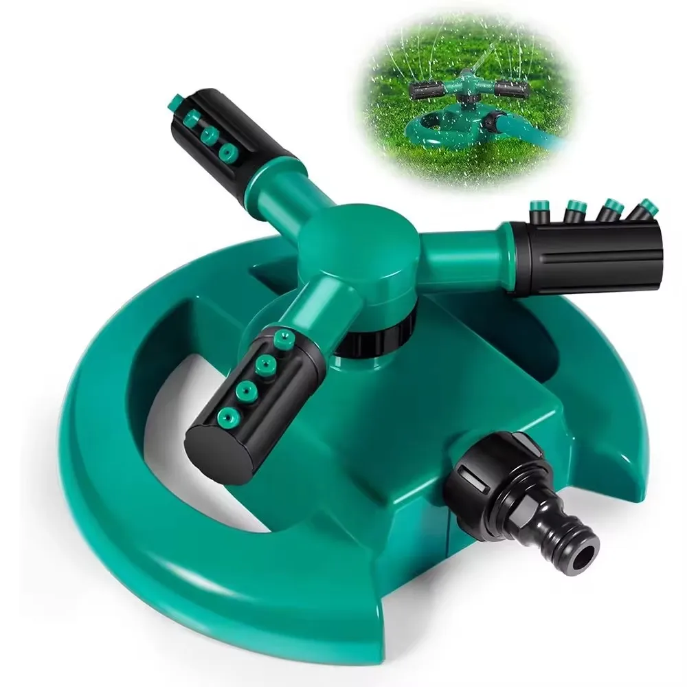 360° Rotary 12 Nozzles Garden Water Sprinkler Lawn Watering Spray Cooling Tool Plant Yard Irrigation Water Sprayer Supplies Tool