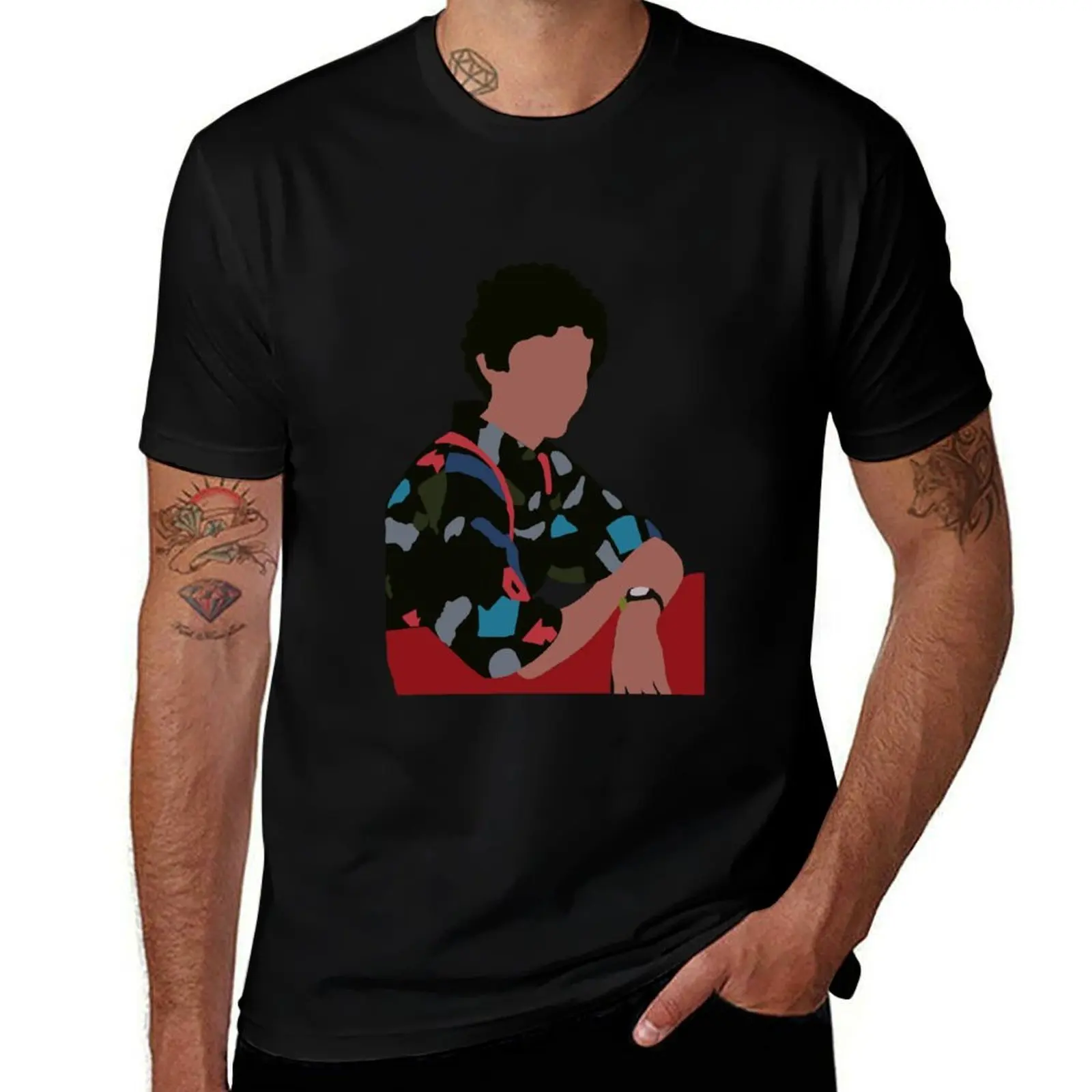 Samuel Screech Powers T-Shirt Basic Solid Color Short Sleeve T-Shirt