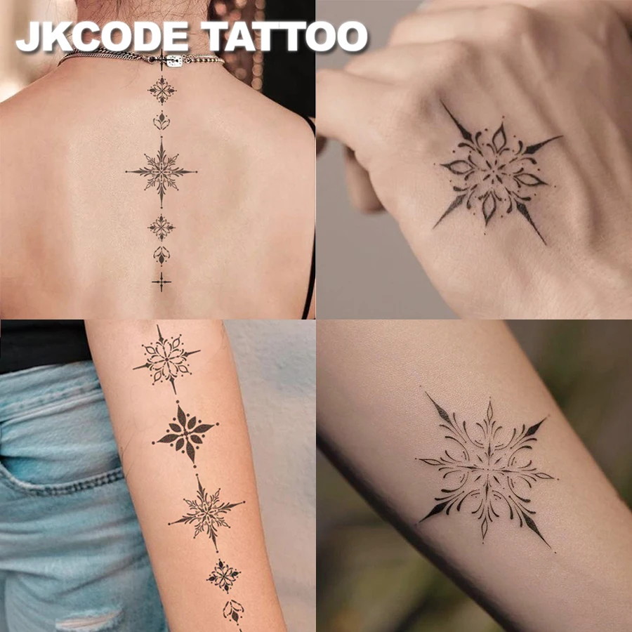 Minimal Tattoo-Tattoo Stickers for Hands, Necks, Shoulders and Ankles, Elegant Durable Mini Tattoo Stickers Body Art for 15 Days