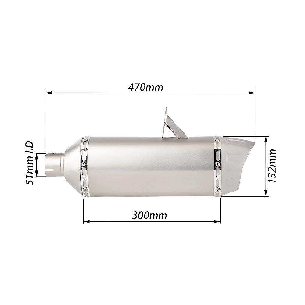 For Can Am Outlander 500, 570, 650, 850, 1000 XMR / XT Motorcycle Sleeve-Type Exhaust Pipe Exhaust System