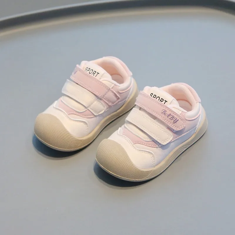 Kids Sports Shoes Anti-kick Causal Toddler Boys Girls School Walking Shoes Outdoor Non-slip Lightweight Children First Walkers