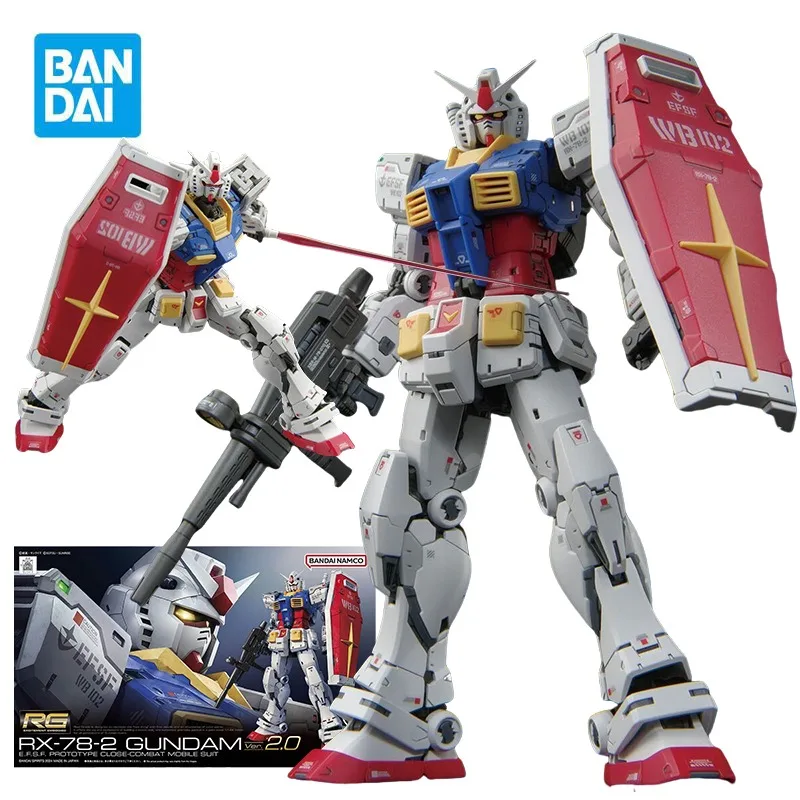 

Фигурки BANDAI RG1/144 RX-78-2 GUNDAM VER 2.0 E.F.S.F. Прототип мобильного костюма Close-Combat Gundam, комплект модели аниме