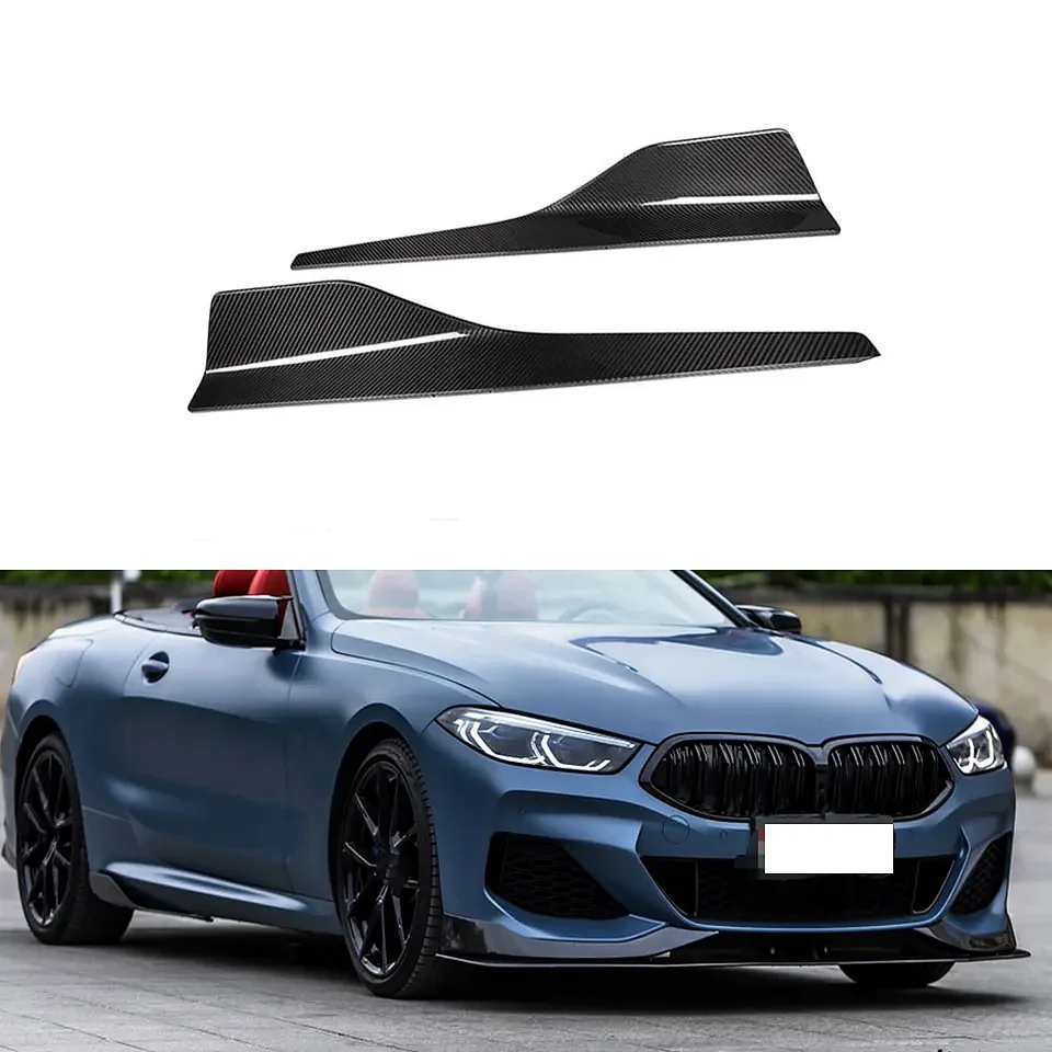 For b 8 Series G14 G15 G16 M Sport 2018-2020 AC style carbon fiber side spoiler body kit