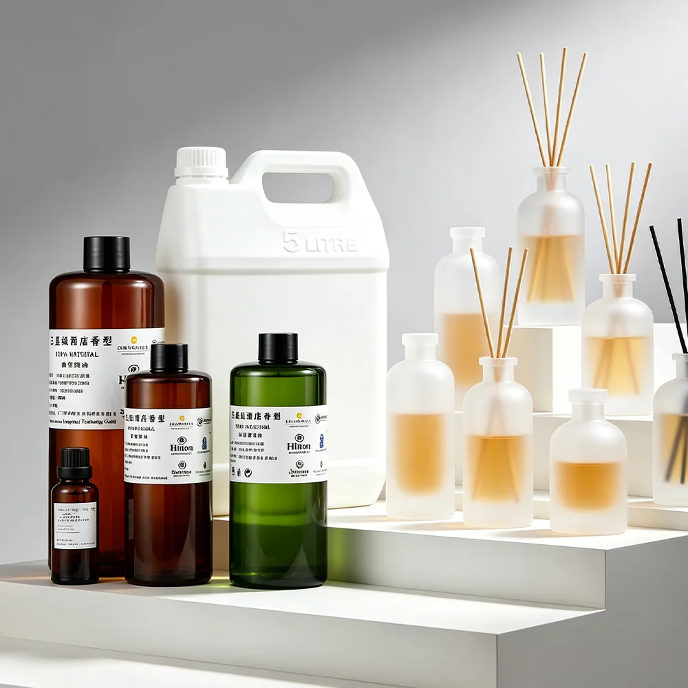 1L Reed Diffuser Fragrance Oil Refill Alcohol‑Free Luxury Hotel Scent, Long‑Lasting Aroma Oil For Home Office SPA Air Freshener