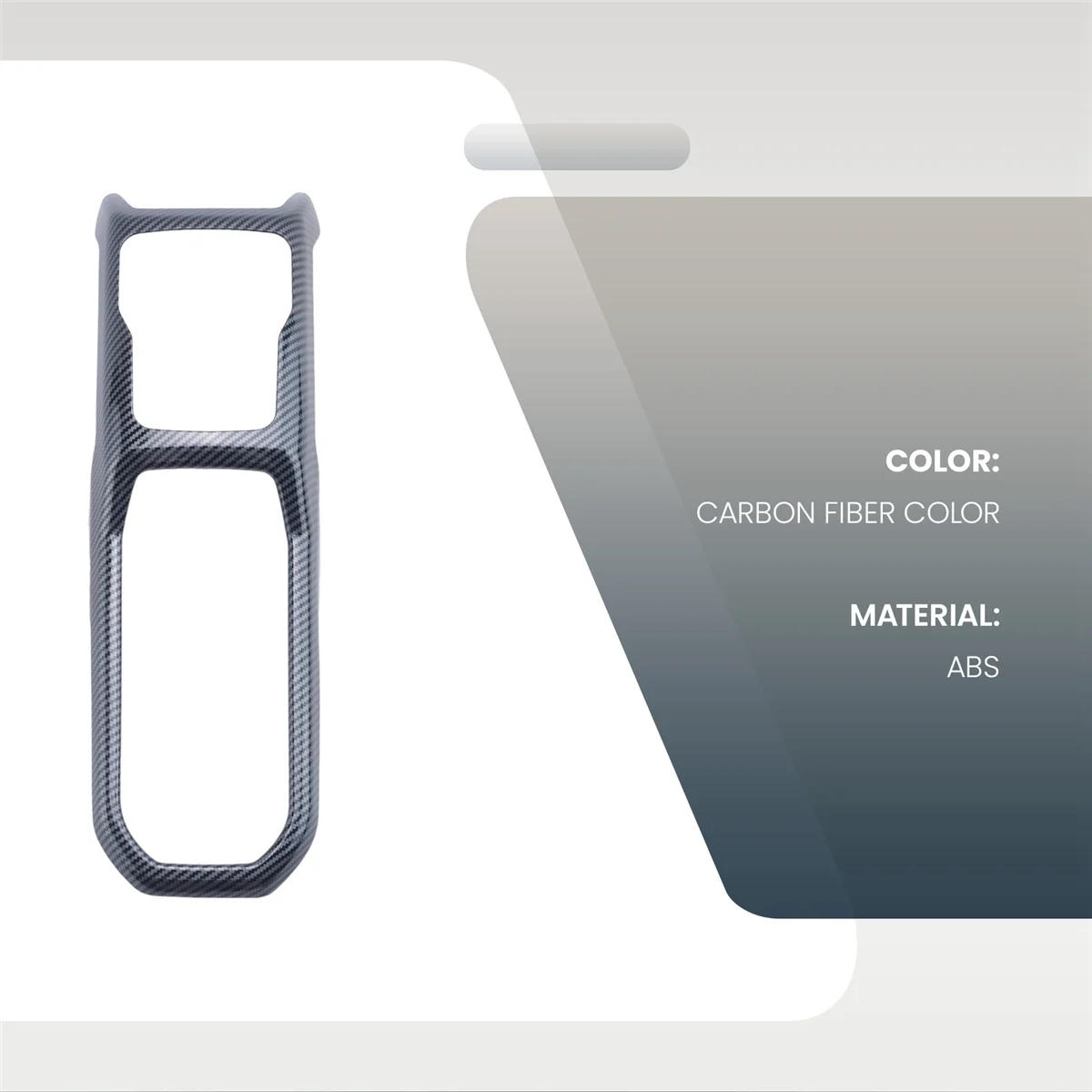 

Gear Shift Panel Cover Frame Interior Trim for 2018-2019 Jeep Wrangler JL Car Accessories(Carbon Fiber)