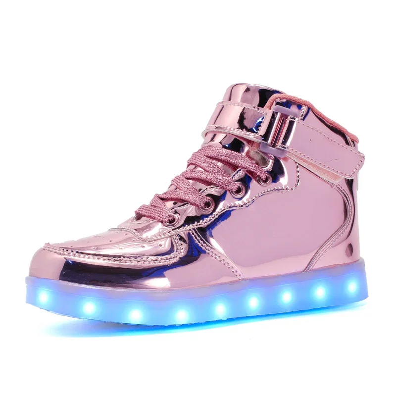 USB Charger Light Up Kids Shoes Size 25-46 Boys Girls Luminous Sneakers