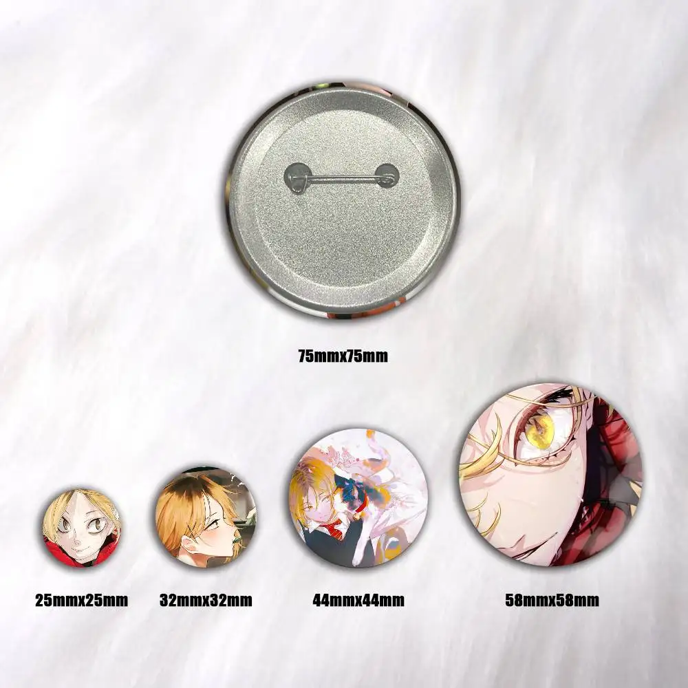 Anime Kenma Kozume  Creative Round Button Badges Cute Pin Brooch for Backpack Clothes Lapel Jewelry Accessories Friends Gift