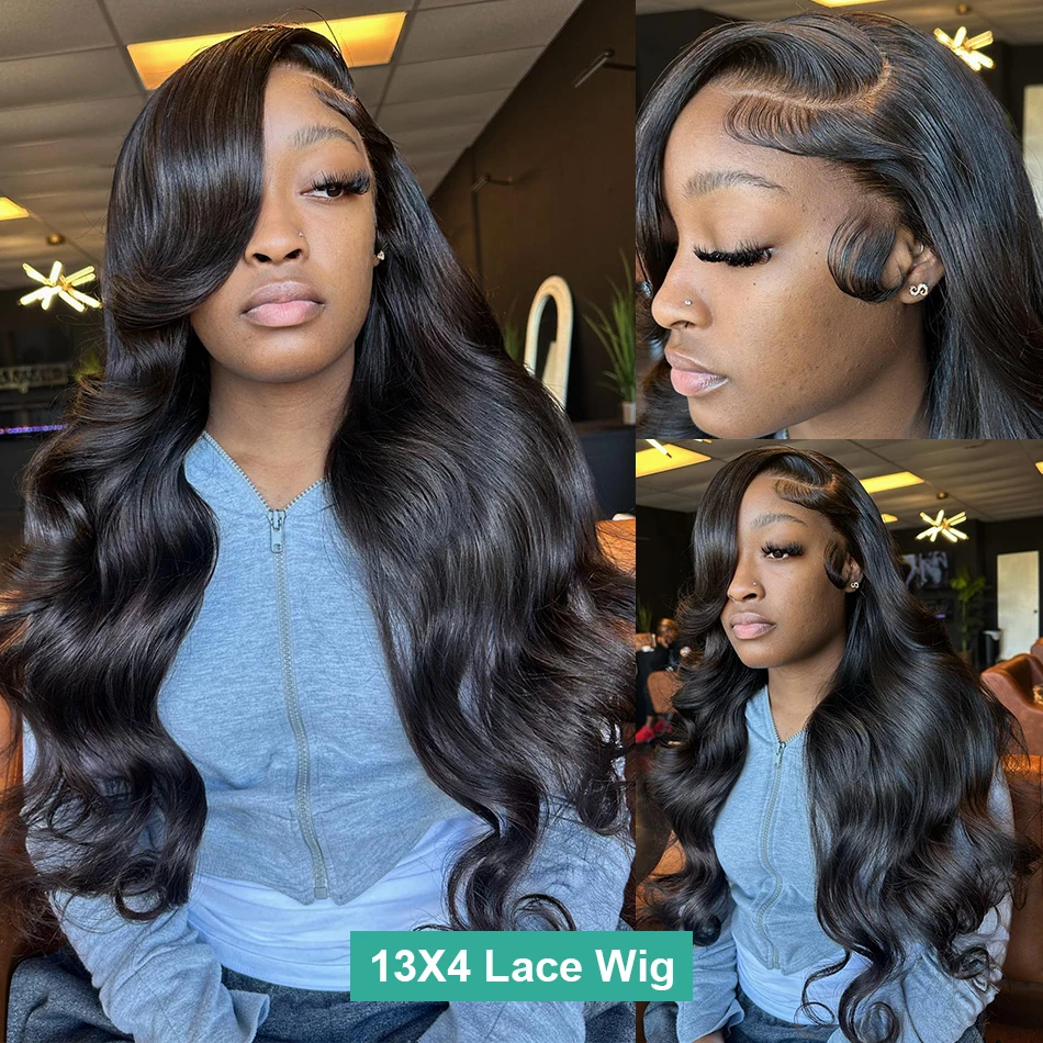 Wulala 40 Inch Body Wave 13x6 Hd Transparent Lace Frontal Wig 13x4 Lace Front Human Hair Wigs 360 Brazilian Preplucked Wigs 4x4