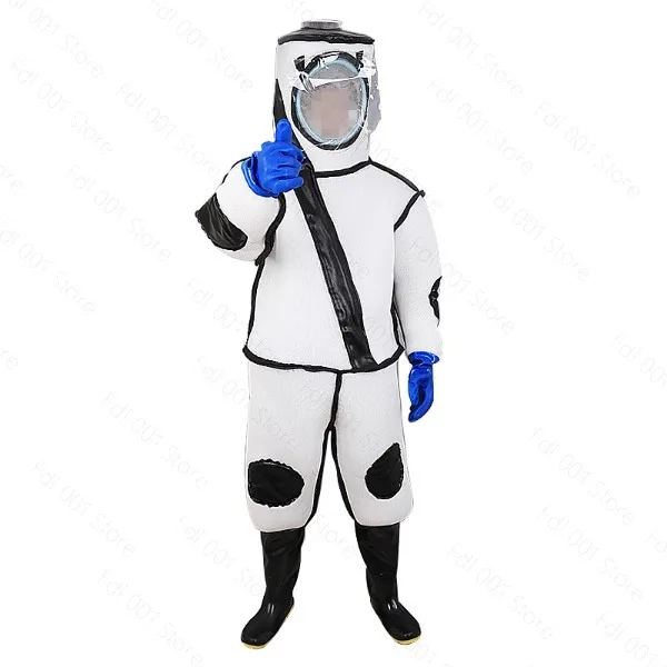 Thickened full body one-piece wasp suit, tiger head bee anti-bee suit, full set of breathable special fan for catching wasp