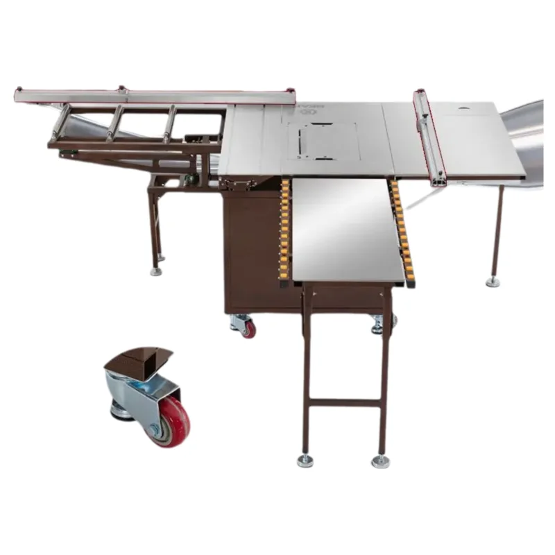 A6 Box Swing Arm Saw Table Woodworking Sliding Table Saw Stainless Steel Foldable Sub Mother Saw Table