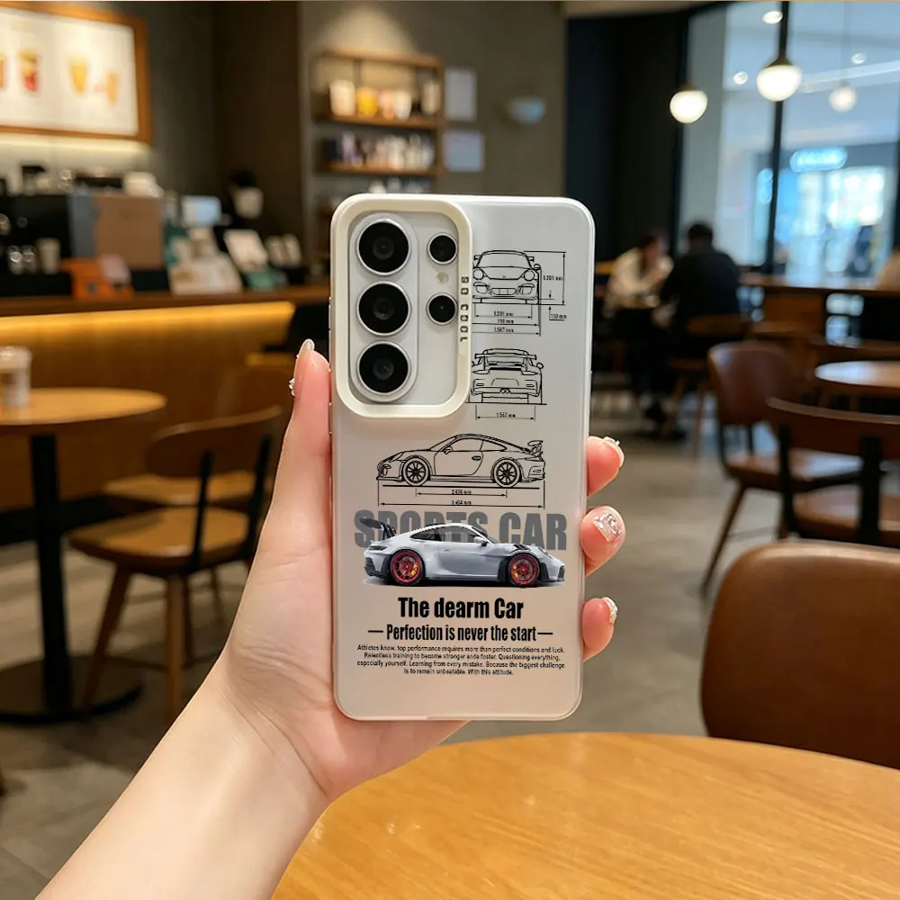 Sports Car Pattern Design IMD Phone Case For Samsung Galaxy S26 S25 S24 S23 S22 S21 S20 Ultra Plus Edge FE 2022 5G Back Cover view 5