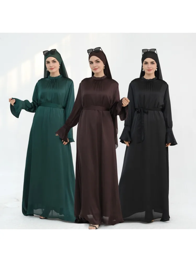 2025 Modest Abaya Ramadan Turkey Kaftan Islamic Clothing Muslim for Women Dress Robe Femme Musulmane Caftan Marocain Vestidos