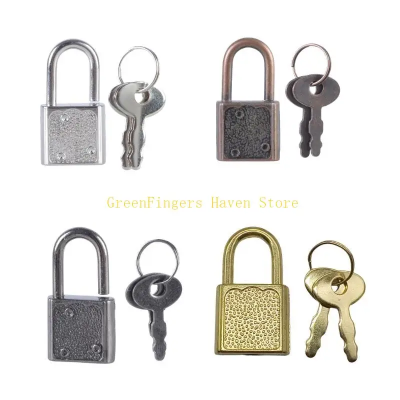 F68D 5Pcs Small Luggage Box Lock With Zincs Alloy Padlock Notebook Safety Lock Diary Padlocks for Notepad Diary Suitcases