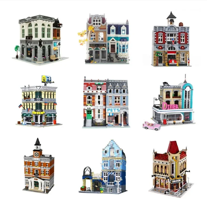 

Urban Building Building Blocks Classic Street View 10260 10232 10224 10218 10190 10197 1021110270 10251 Building Block Toy Gifts