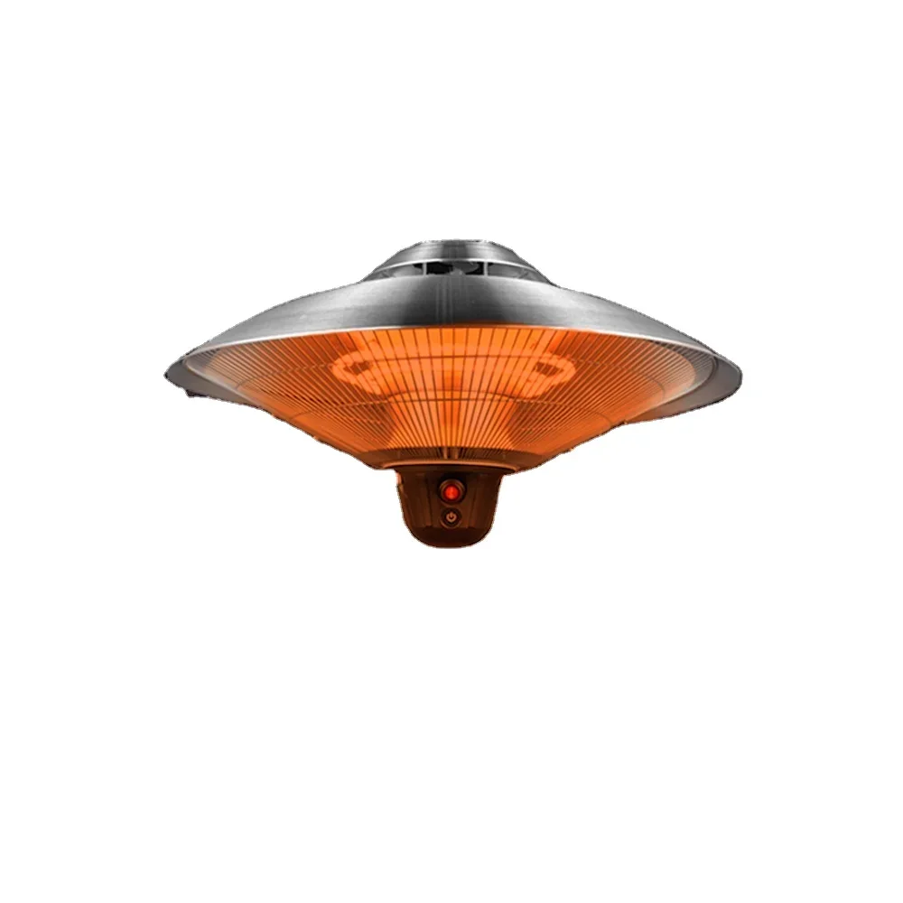 1500w Hanging Umbrella Shape 3 Heating Level Halogen Heating Tube Ceiling Mounted Heater
