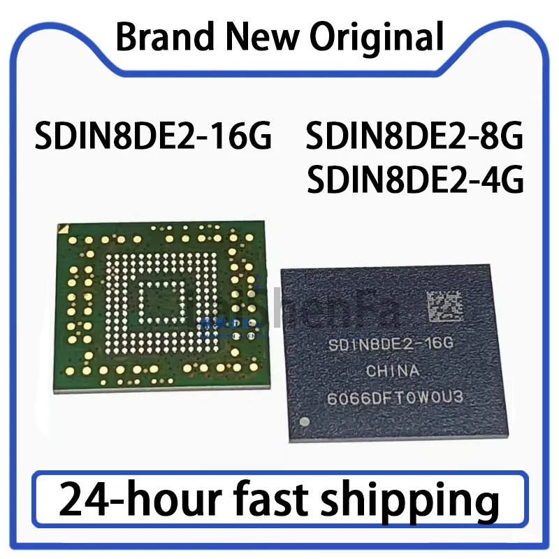 1PCS SDIN8DE2-16G SDIN8DE2-8G SDIN8DE2-4G Package BGA153 Memory Chip Original Stock