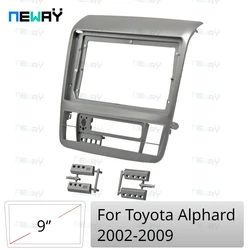 Car Radio Fascias fit for Toyota Alphard 2002-2009 9 inch Dash Kit Dashboard Installation Trim Frame Stereo Panel