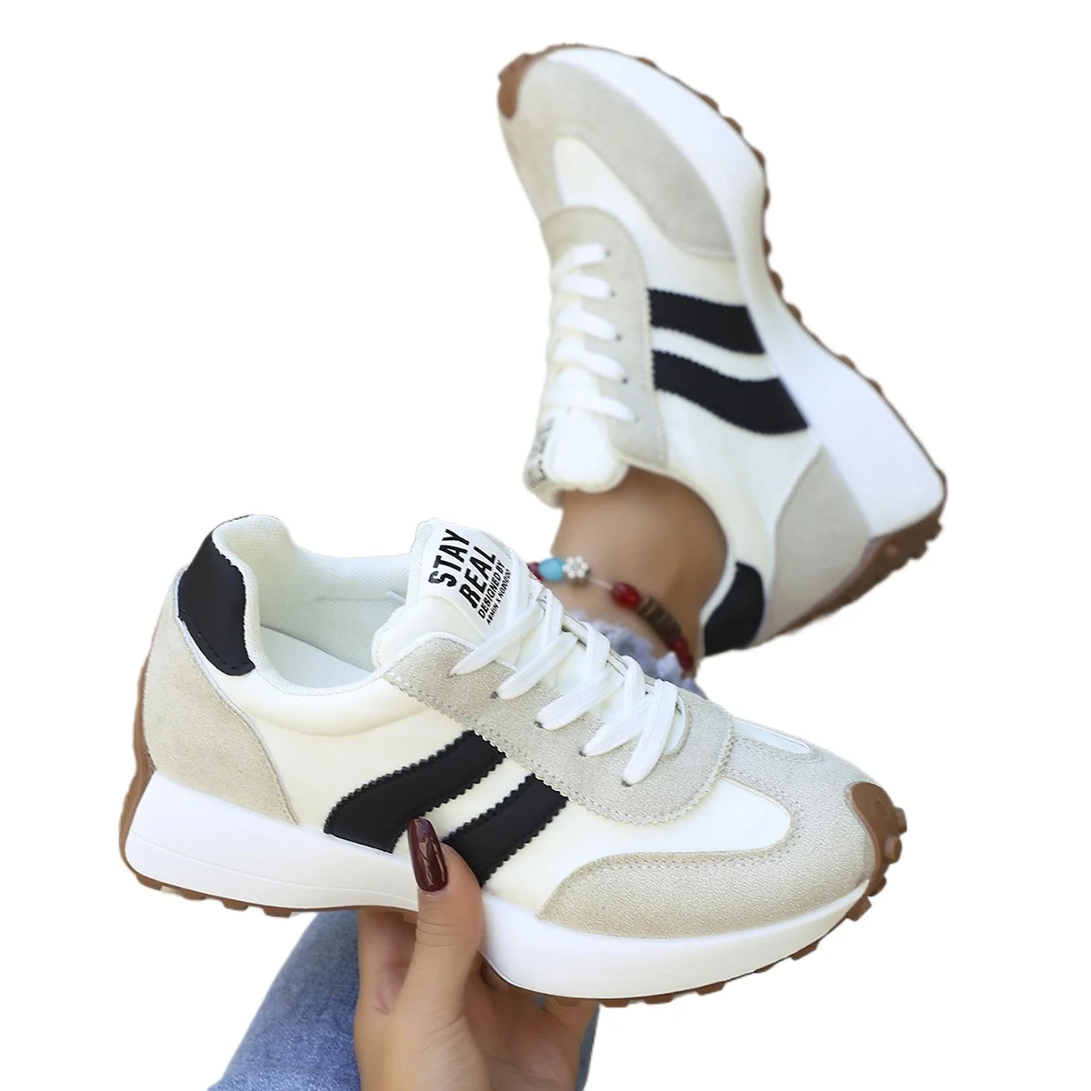 Femmes baskets printemps automne baskets plate-forme vulcaniser chaussures femmes décontracté léger plat respirant baskets Zapatos De Mujer