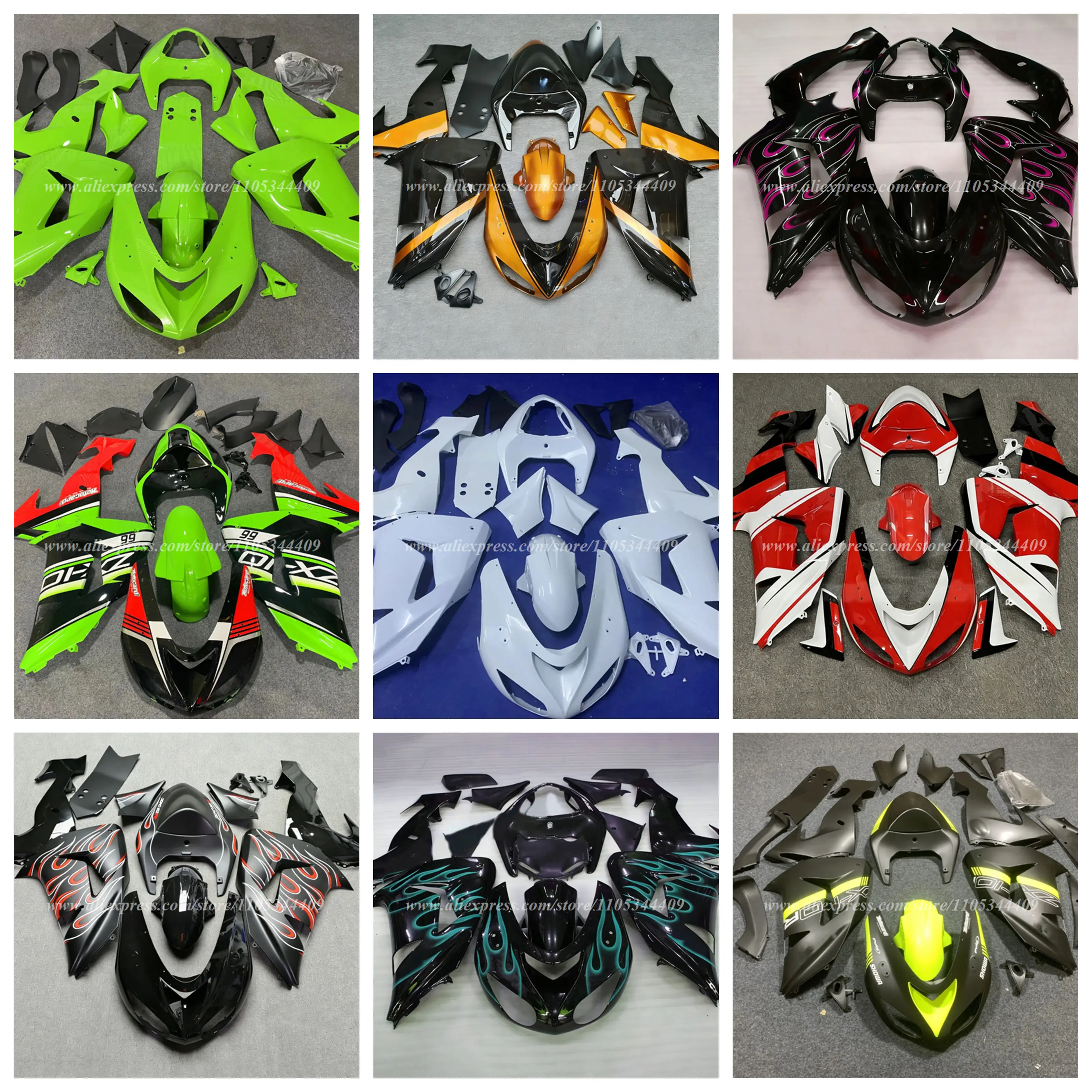 Suitable for awasaki ZX-10R 2006 2007 motorcycle hood housing accessories multi-color optional can be customized