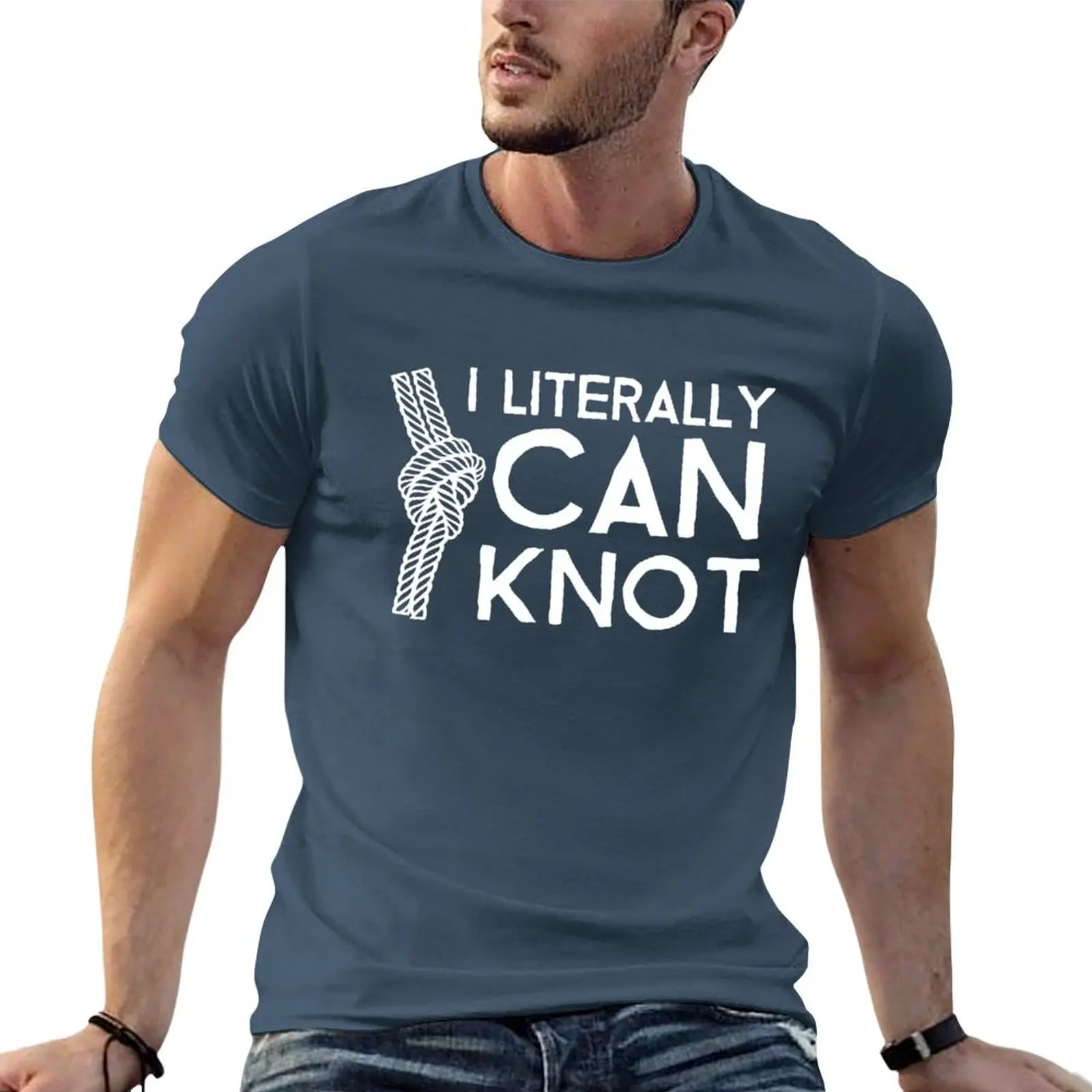 

I Literally Can Knot T-shirt sports fans vintage hippie clothes sublime t shirts for men