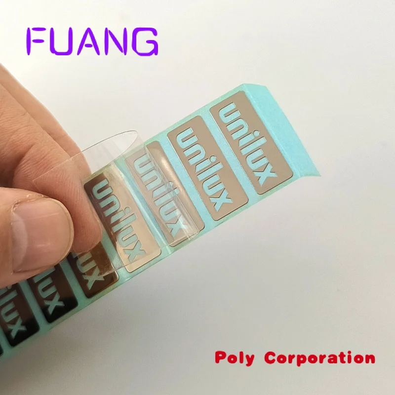 Custom  Customize Luxury Gold Adhesive Label Transfer Metal Sticker, Waterproof Emboss 3D Logo Metallic Decals Custom Gold Stick