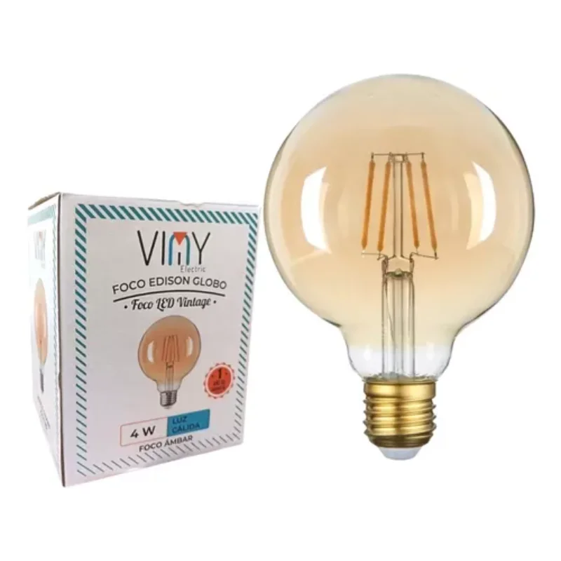 Edison  Balloon Spotlight G95 Amber Retro Warm 4W E26 Warm White  Spotlight Lighting